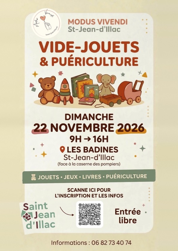 Vide-jouets & puériculture – Dimanche 22 novembre 2026