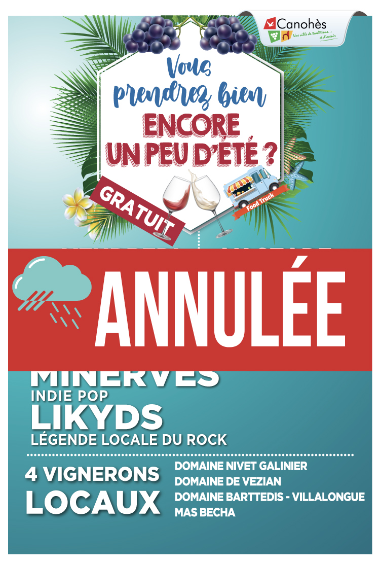 🍷🌩️[ANNULATION DE LA FÊTE DES VIGNERONS DE CE VENDREDI] 🍷🌩️