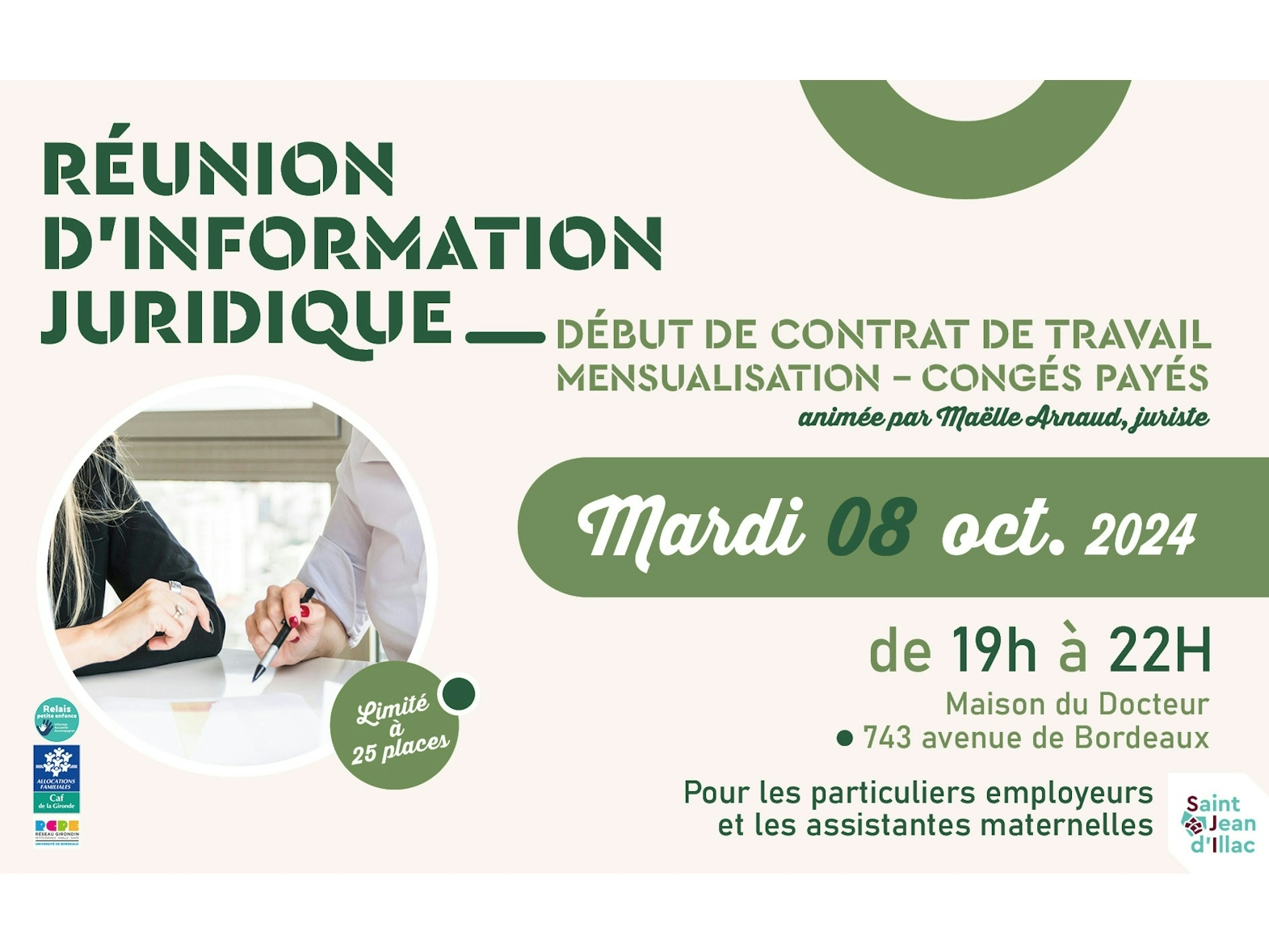 Réunion d'information juridique