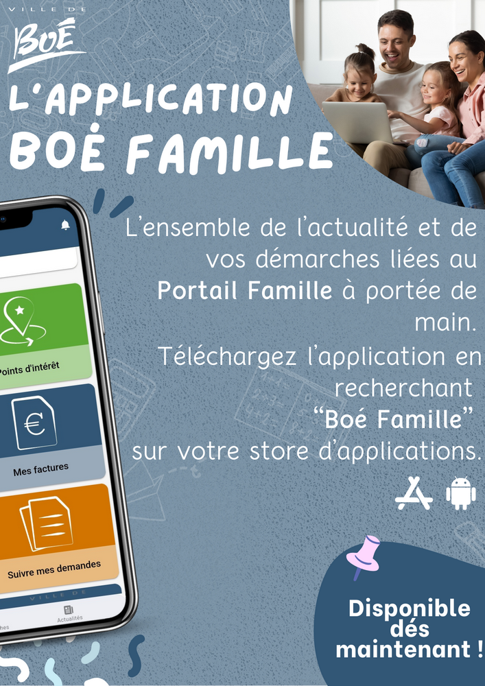 Application mobile "Boé Famille" 
