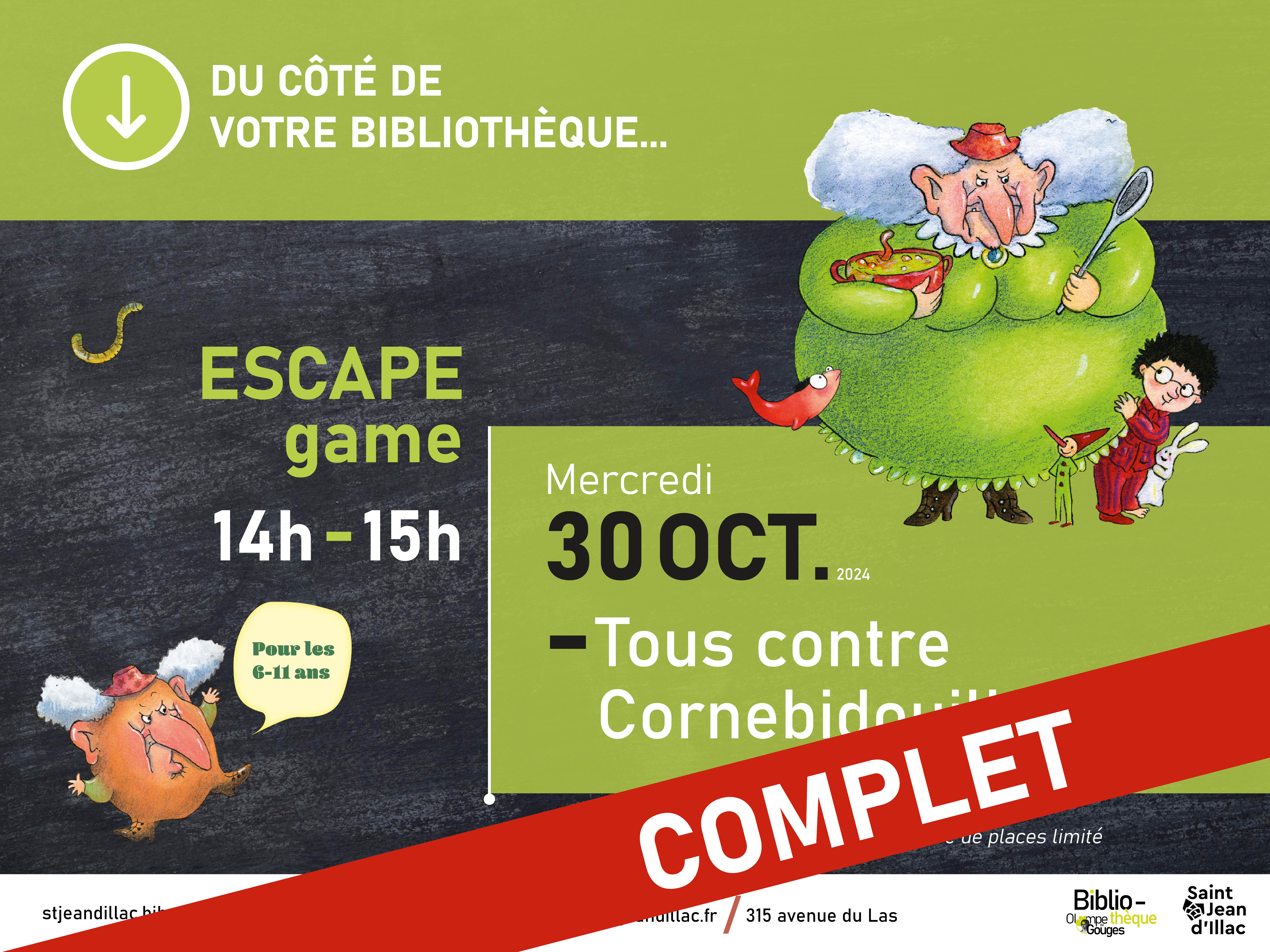 Du côté de votre bibliothèque - Escape Game Cornebidouille