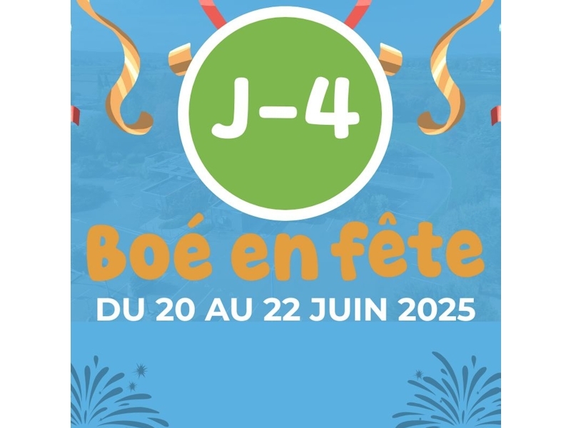 J-4 avant Boé en Fête 2025