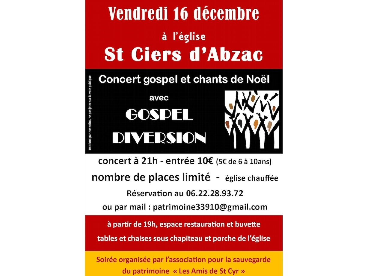 soirée gospel à l'église