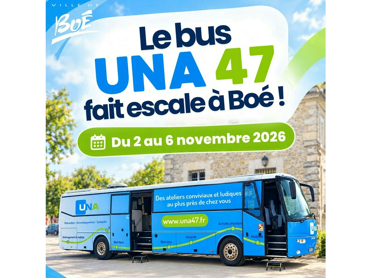 LE BUS UNA 47 FAIT ESCALE A BOE !