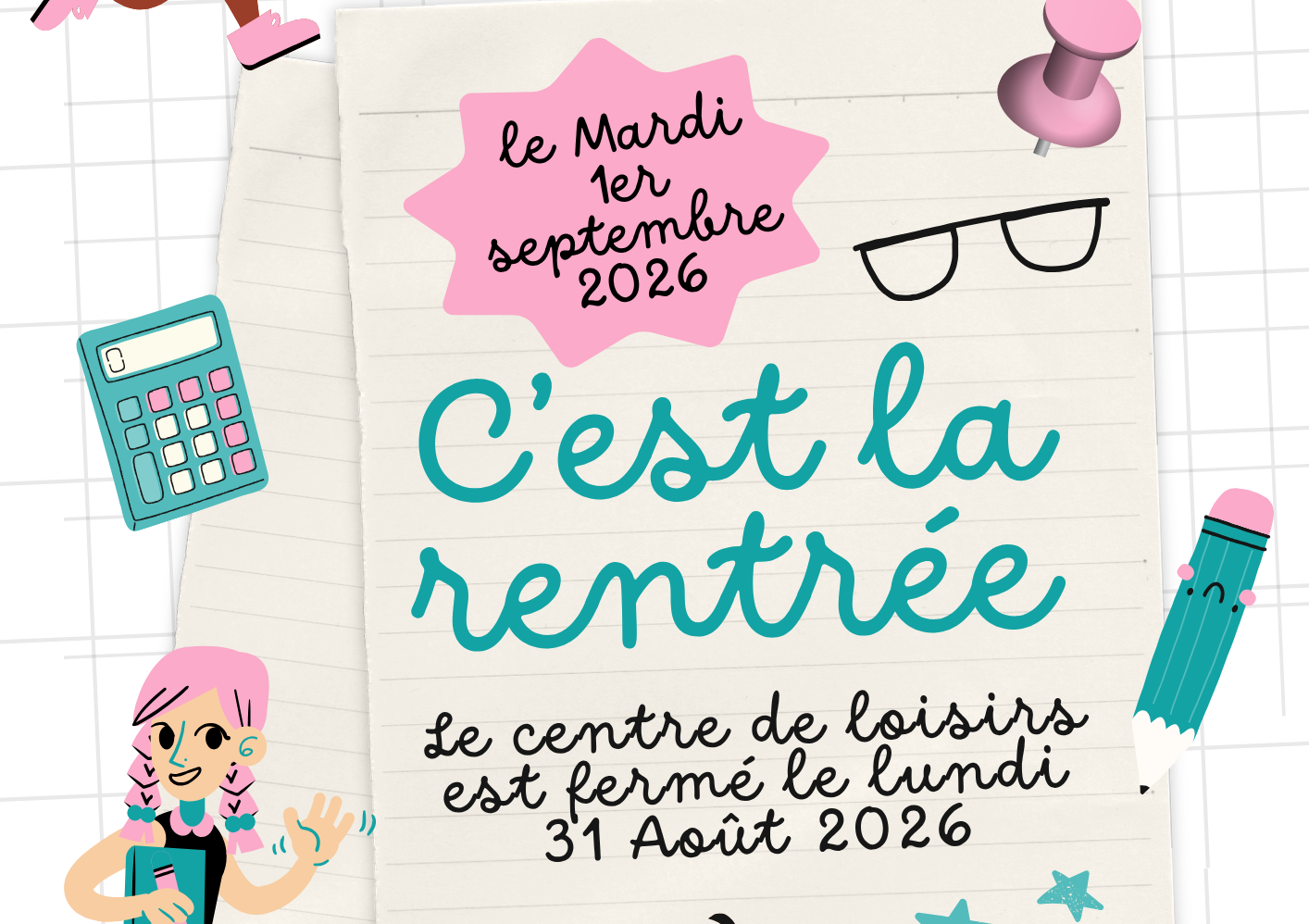 Info rentrée : L'ALSH de Bouliac sera fermé le lundi 31 août