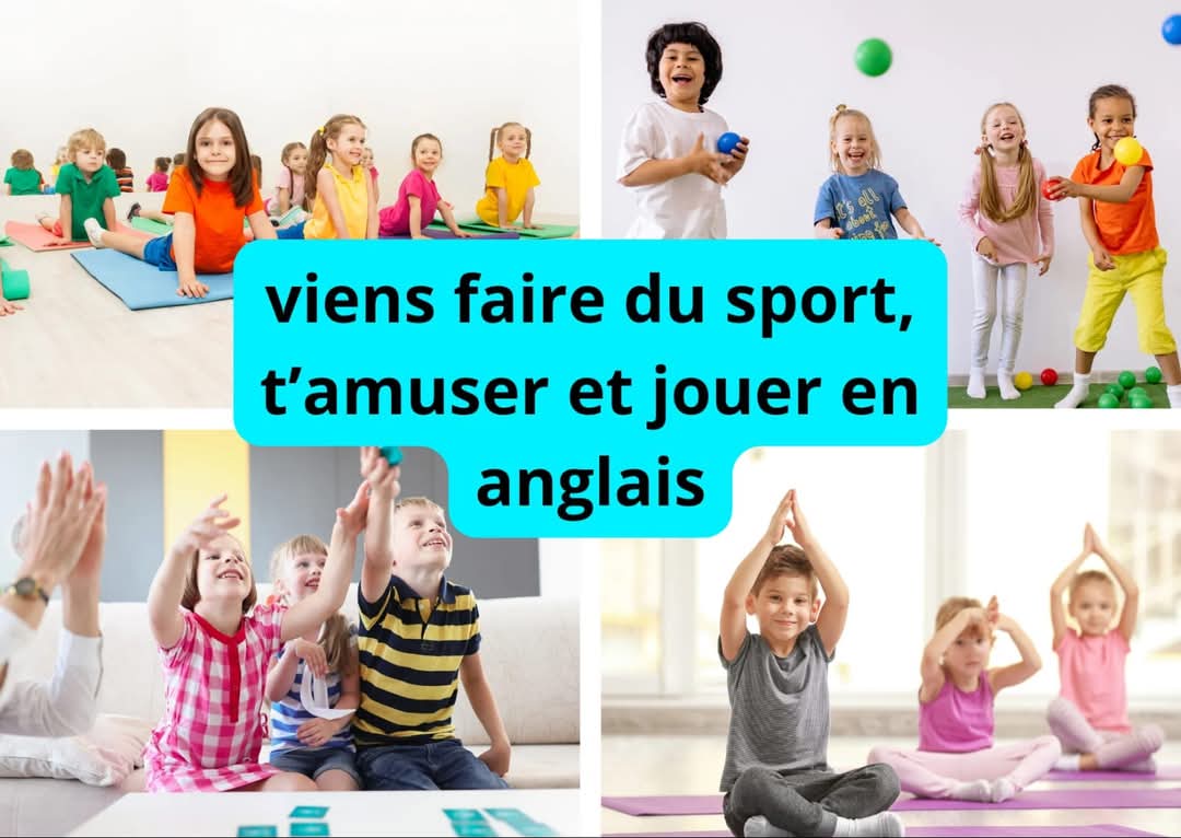 Viens faire du sport, t'amuser tout en apprenant l'anglais de façon ludique 