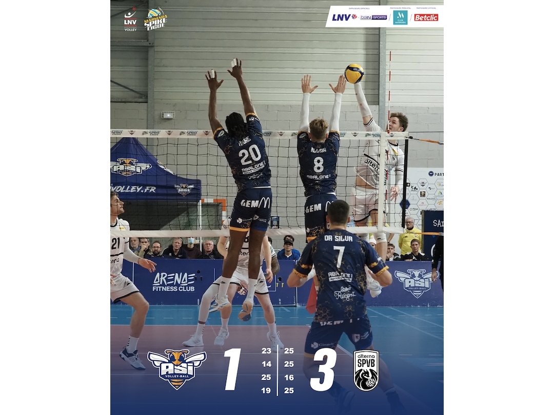 ASI vs Alterna SPVB : Défaite 3/1