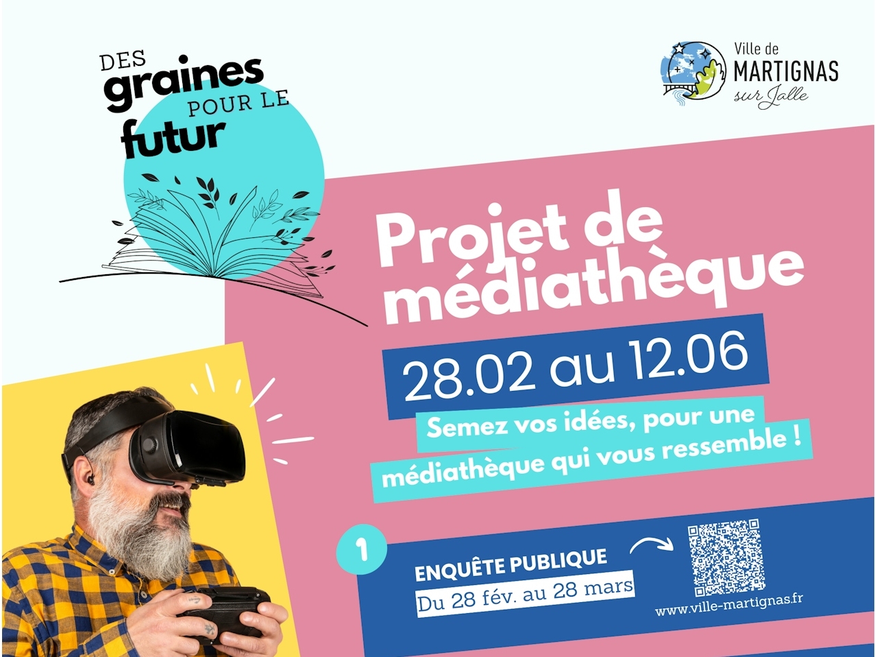 Concertation pour la création de la future médiathèque : impliquez-vous dans ce projet !