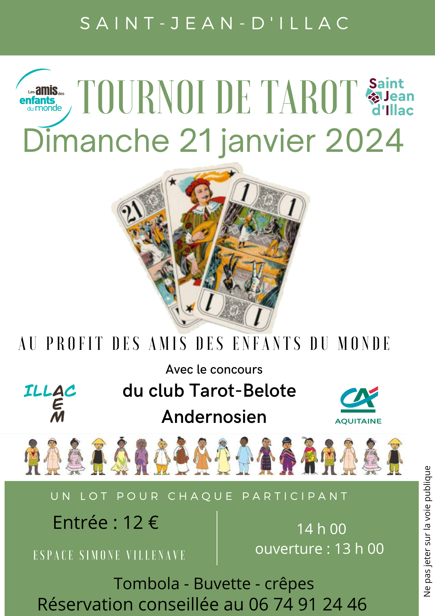  ILLAC AEM organise un tournoi de TAROT