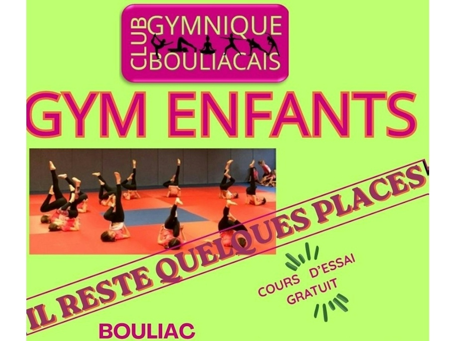 GYM ENFANTS Il reste quelques places