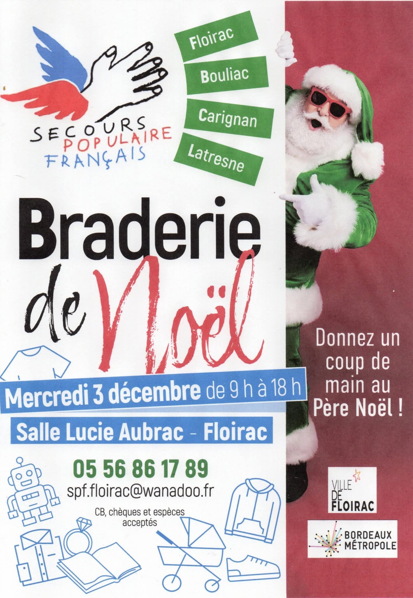 Braderie de noël du Secours Populaire