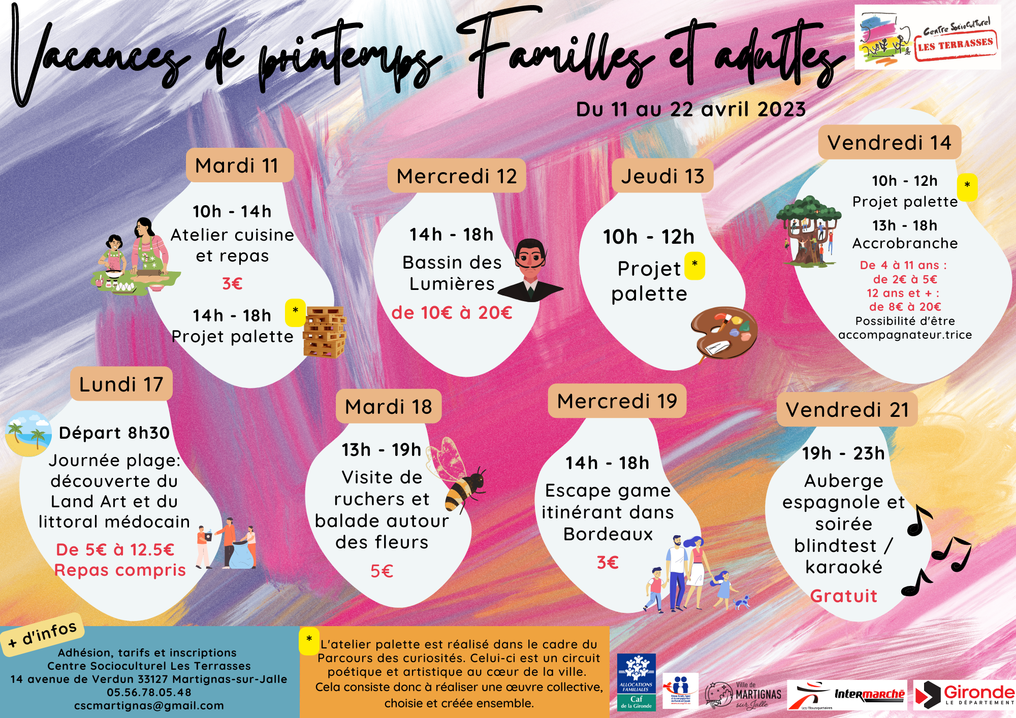 VACANCES D'AVRIL 2023 - Familles et Adultes