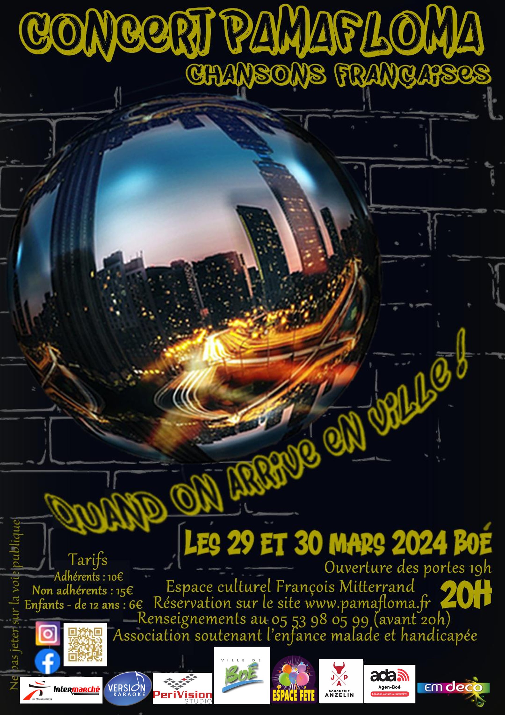 Concert PAMAFLOMA : "Quand on arrive en Ville !"