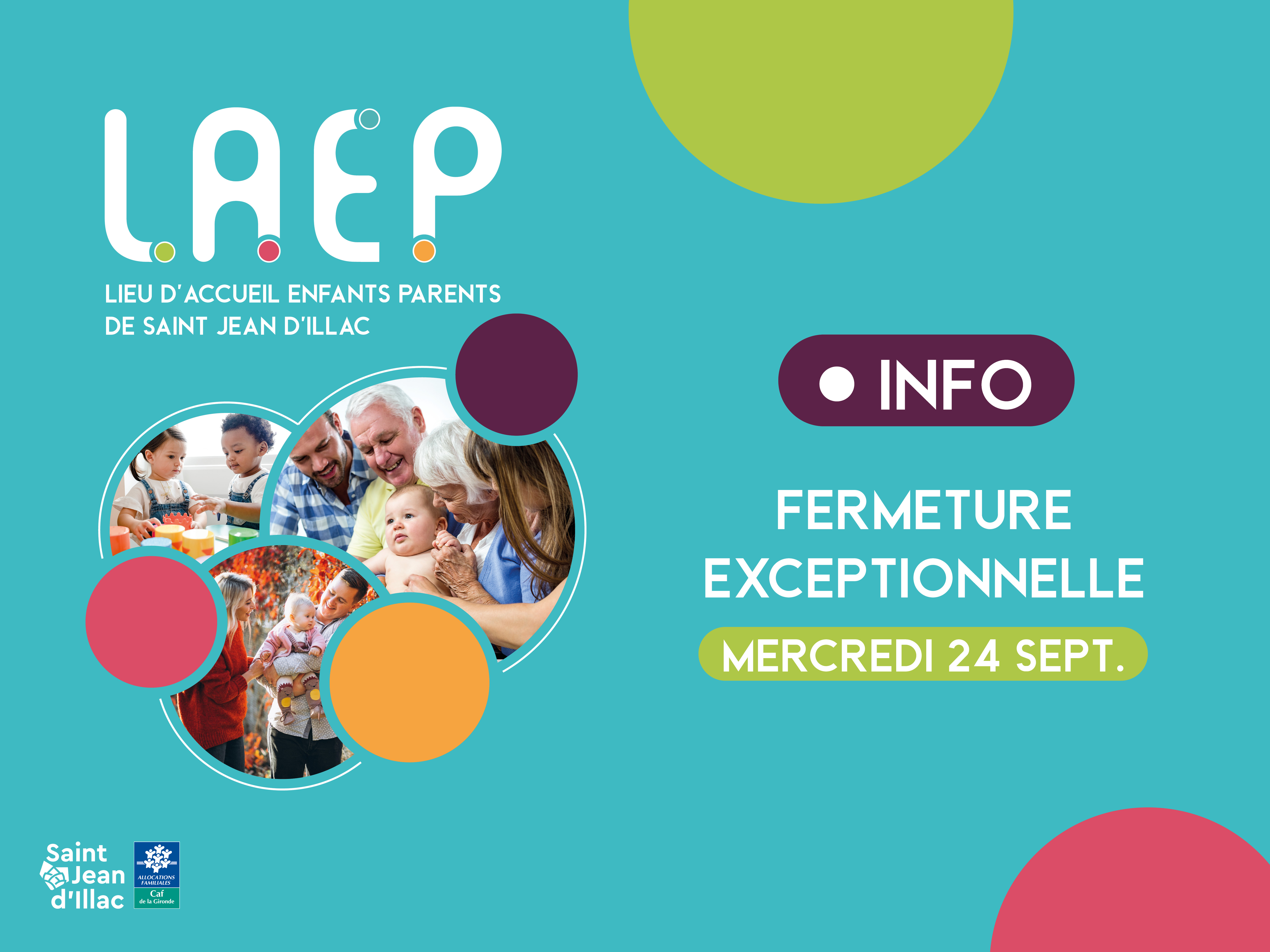 LAEP - Fermeture exceptionnelle