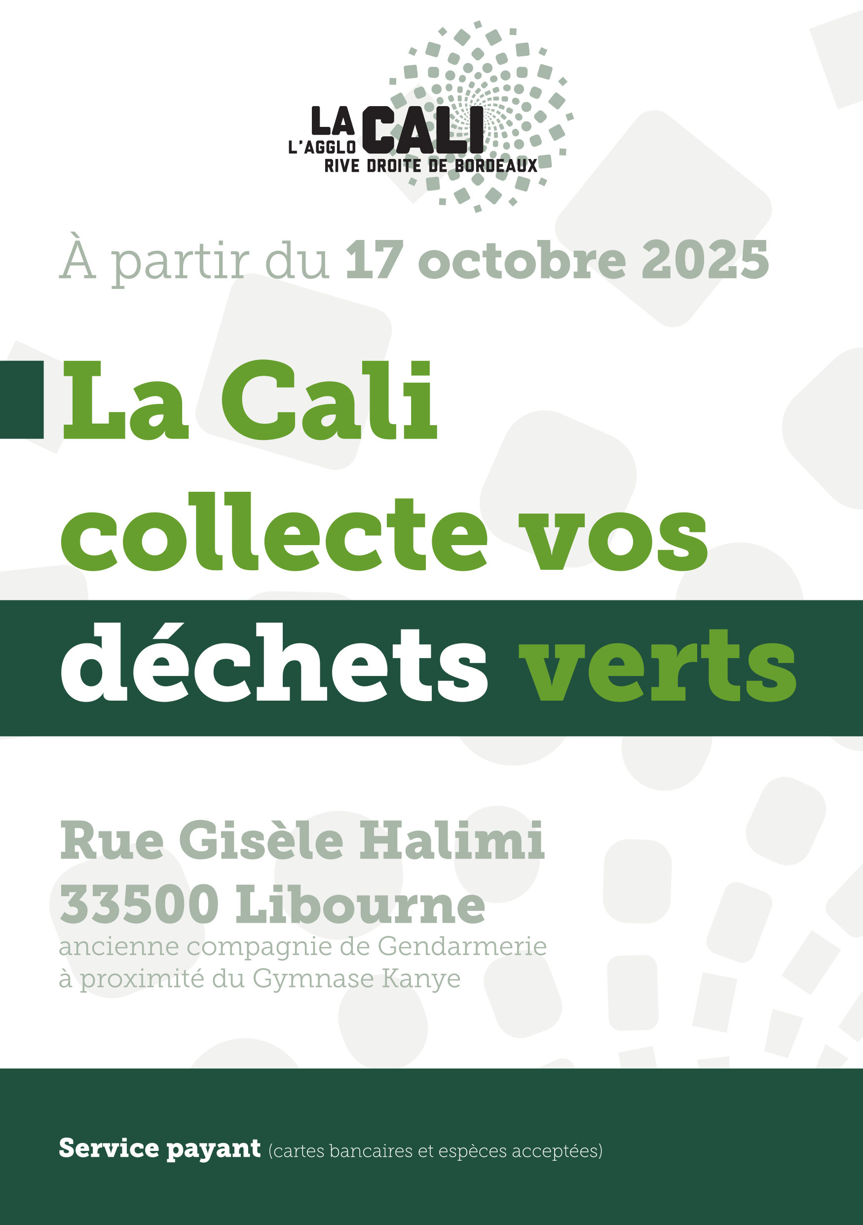 Ouverture d'un service de collecte de déchets verts