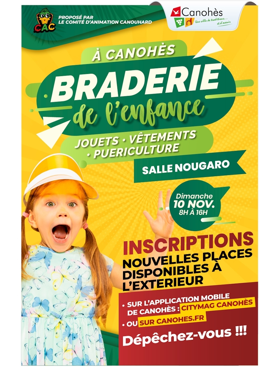 🍂 BRADERIE DE L'ENFANCE : NOUVELLES PLACES À L'EXTERIEUR 🍂