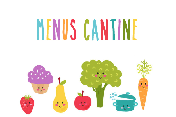 Menu cantine scolaire - Septembre 2022