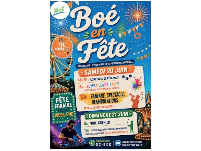 Boé en fête s’adapte aux fortes chaleurs