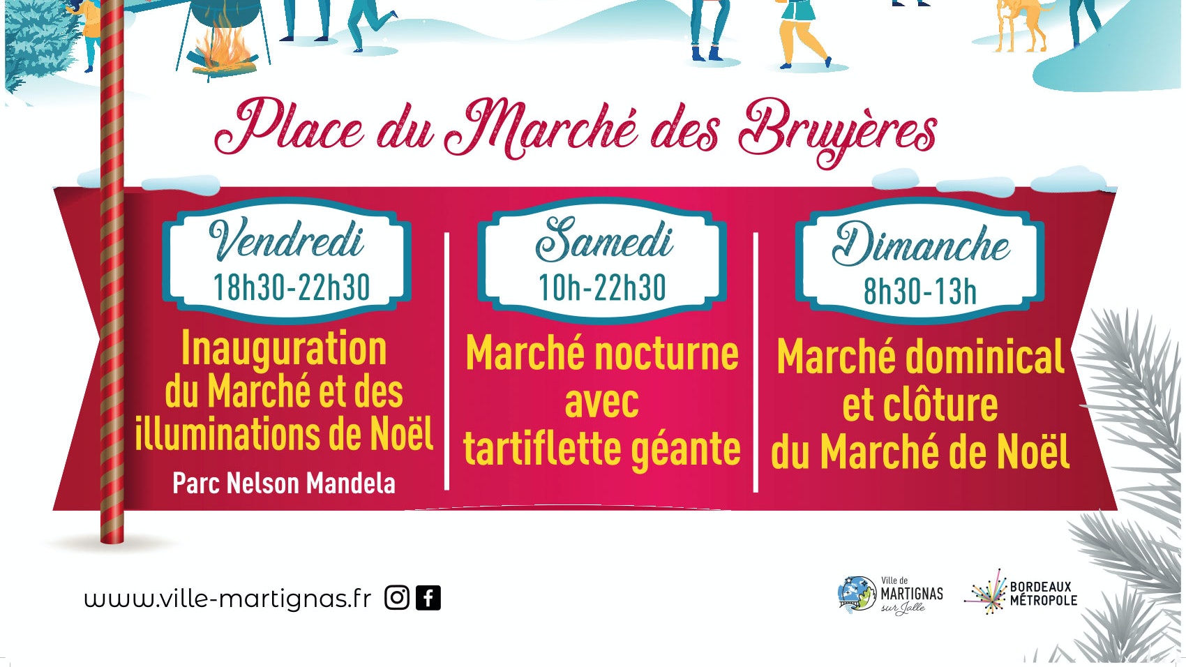 Marché de Noël : inscriptions tartiflette
