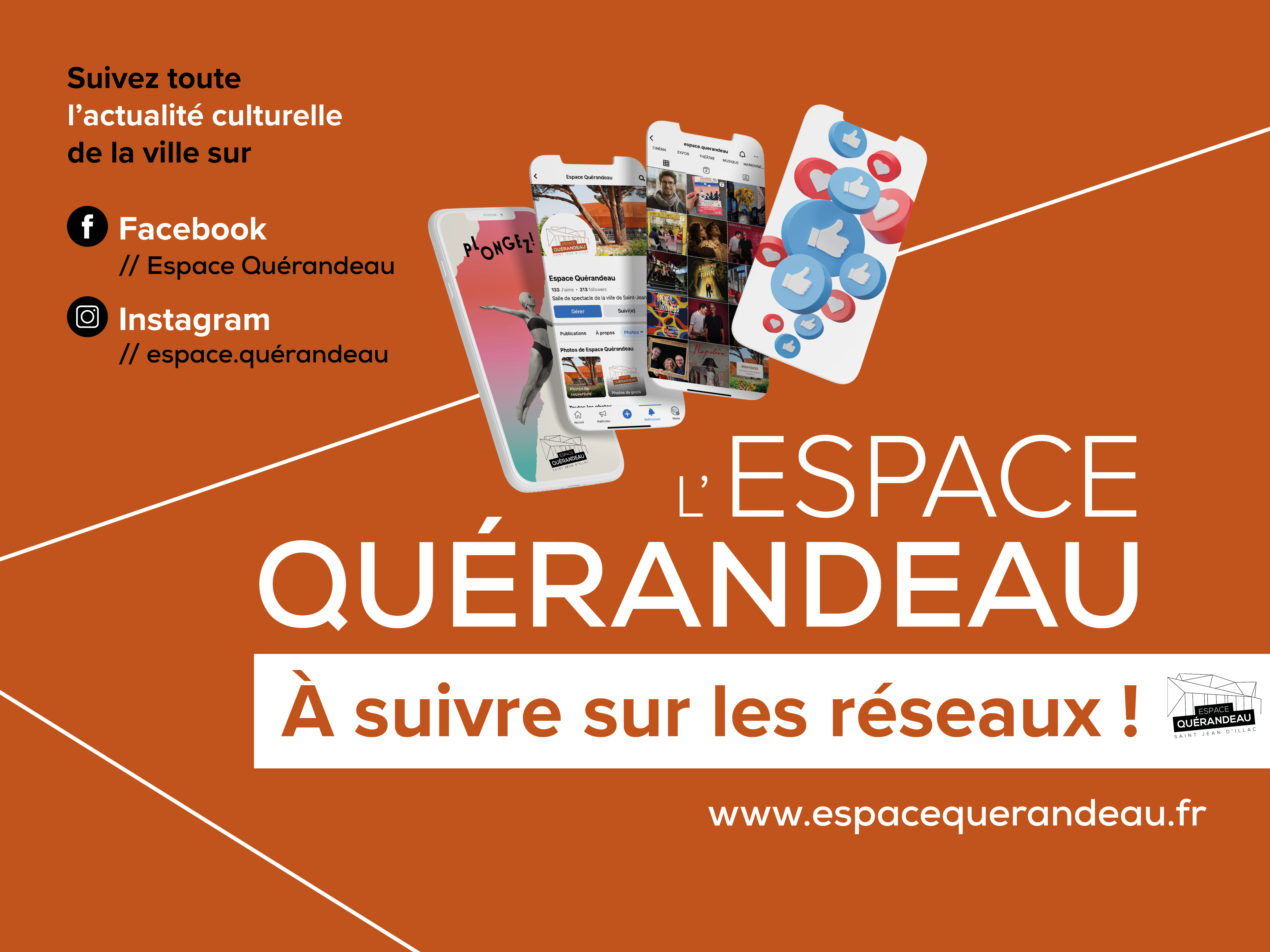 L'Espace Quérandeau sur les réseaux