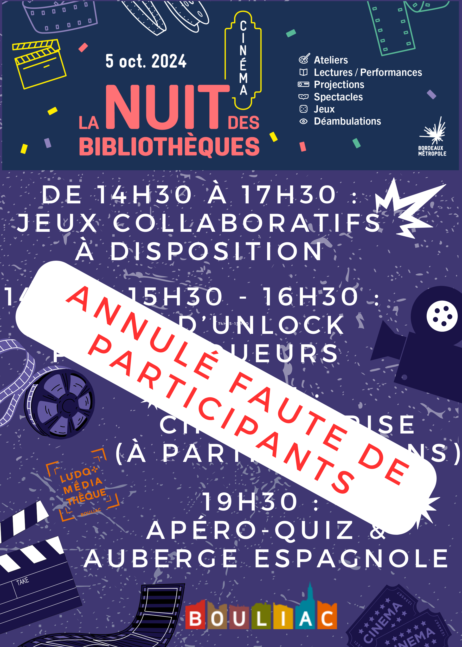 Faute de participants "La nuit des bibliothèques" est annulée