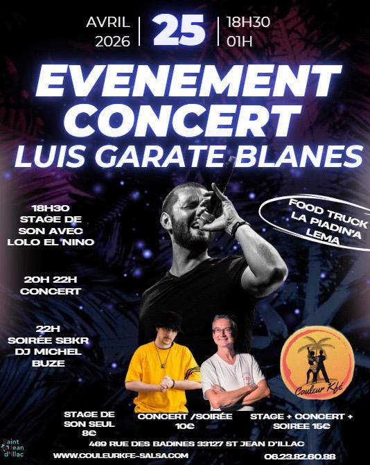 CONCERT LUIS GARATE BLANES STAGE ET SOIREE 