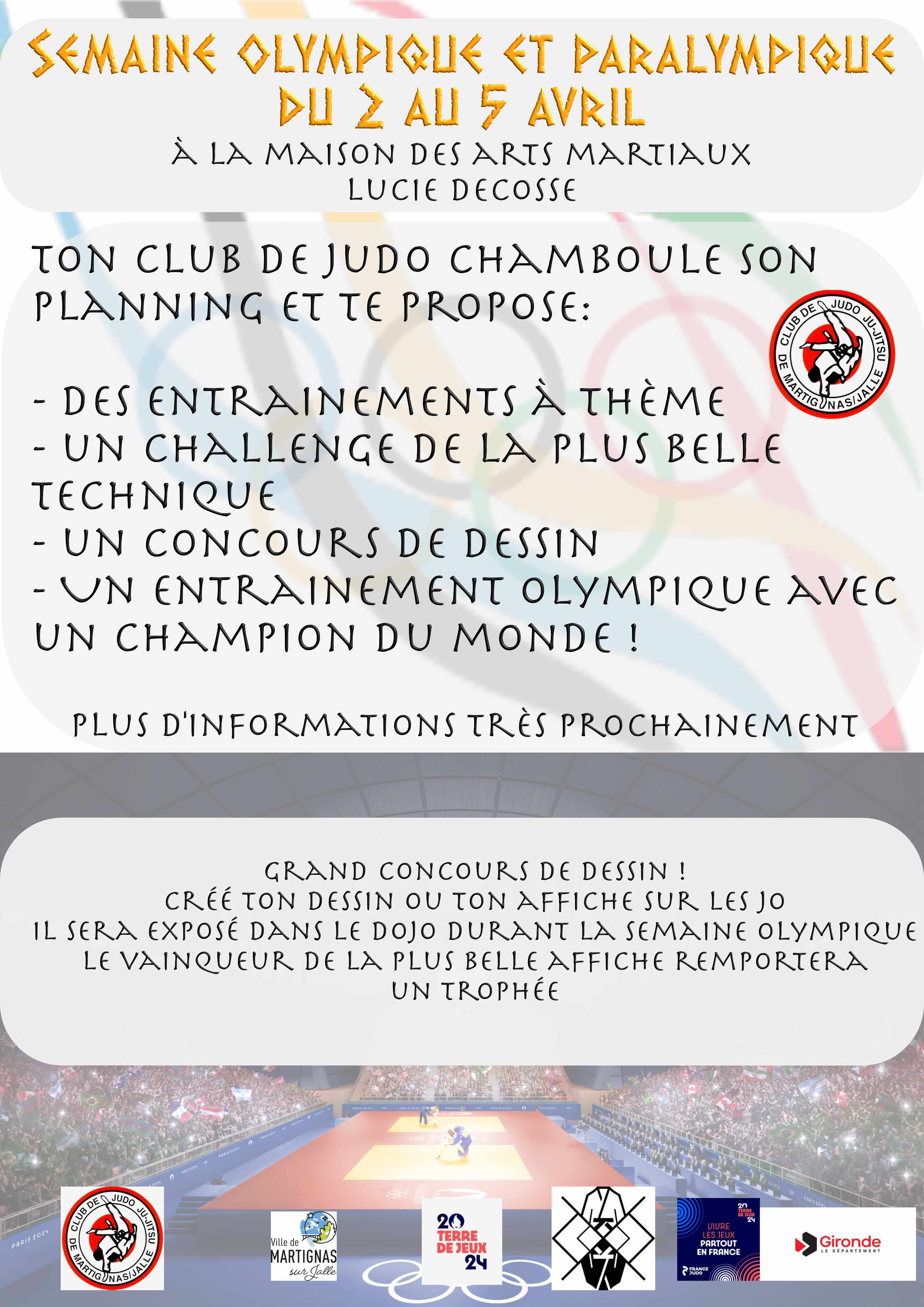 Semaine olympique et concours de dessins 