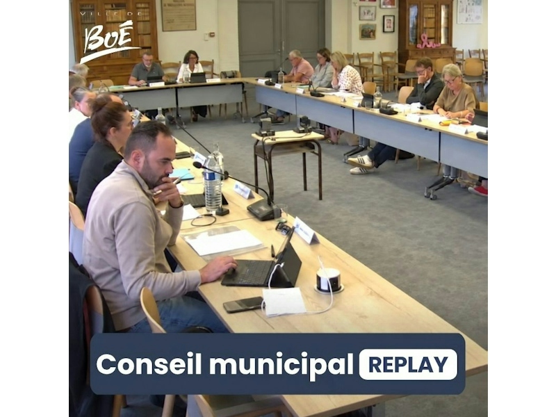 Conseil municipal en replay 