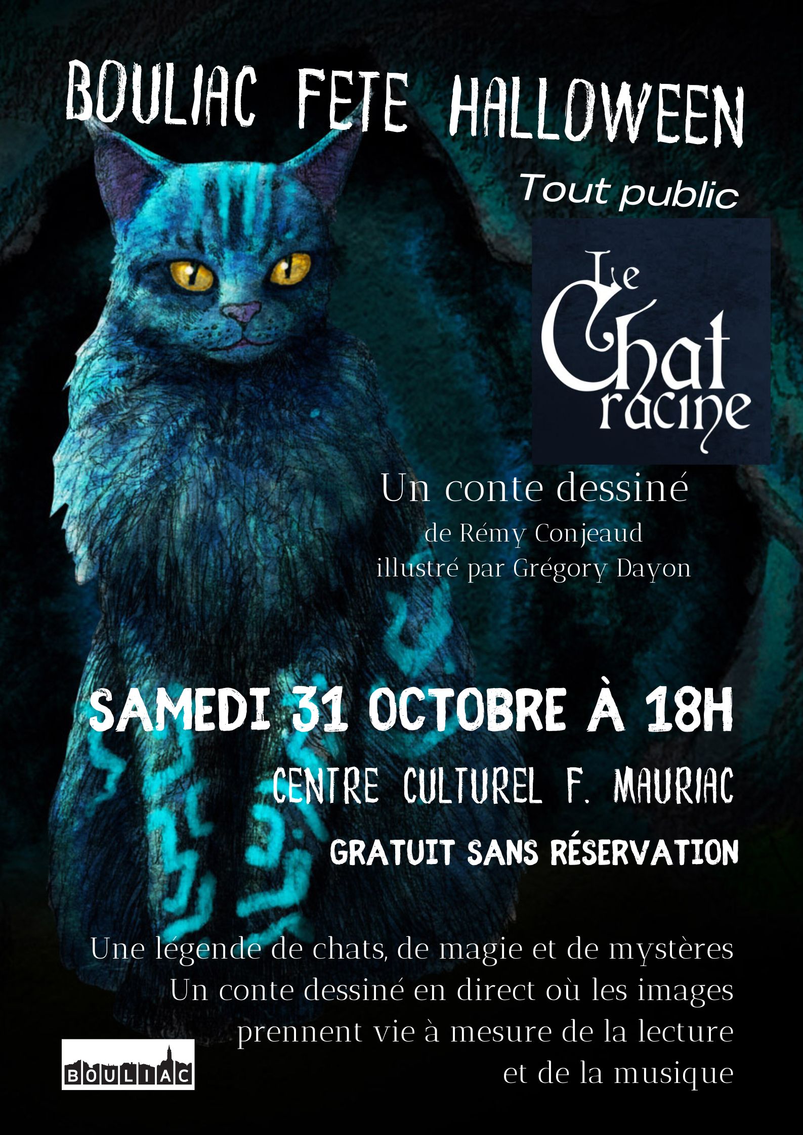 Bouliac fête Halloween - Premier frisson : Le Chat Racine