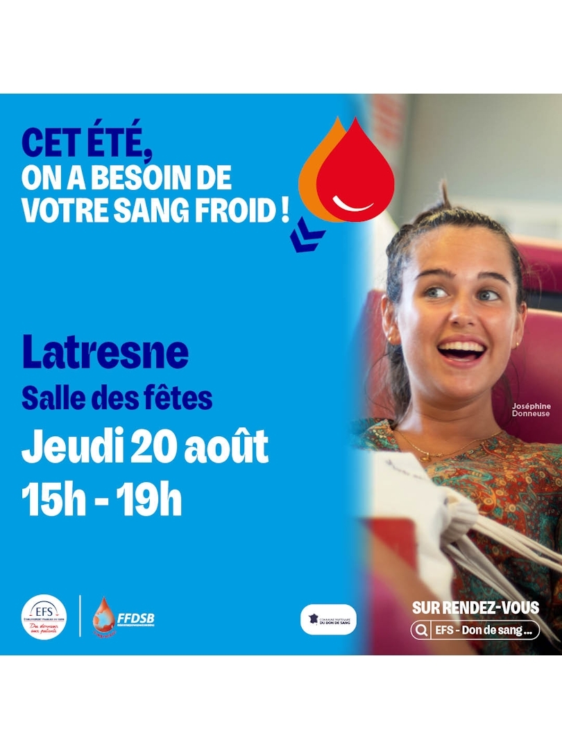 Collecte de sang - Latresne