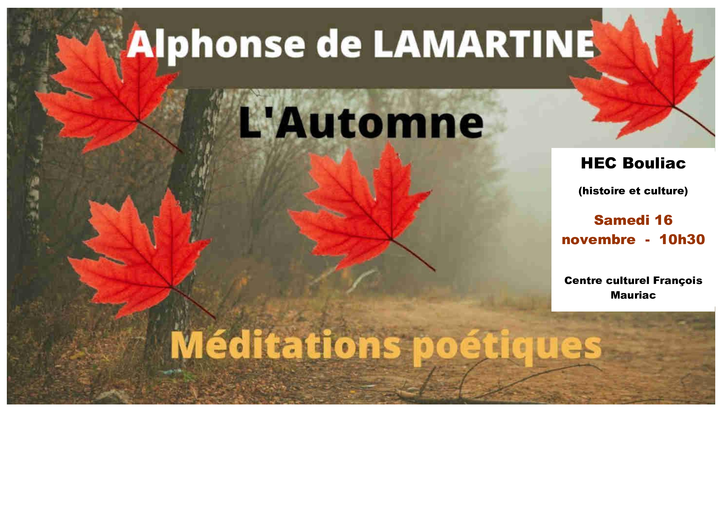 matinée poétique novembre 2024