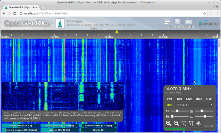 Ecouter les radioamateurs depuis son ordinateur