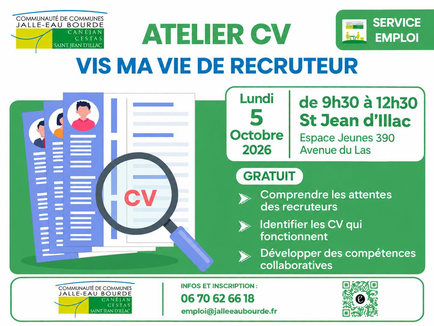 Emploi / Atelier CV