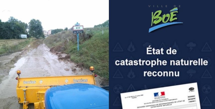 Reconnaissance catastrophes naturelles 