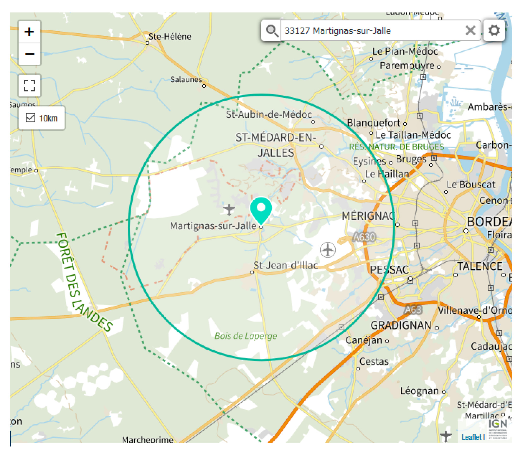 Reconfinement : afficher une limite de 10km