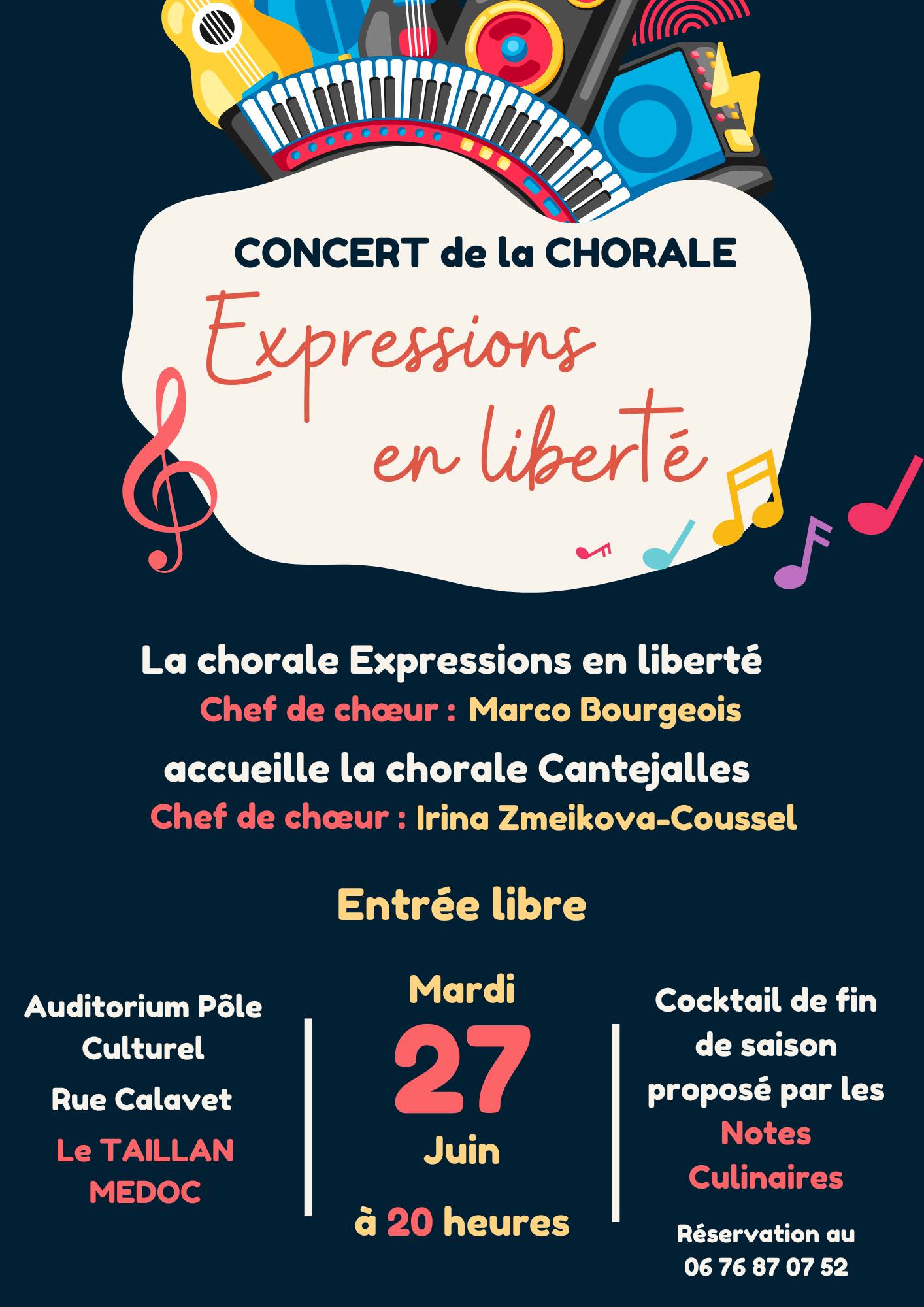 CONCERT DE LA CHORALE EXPRESSIONS EN LIBERTE