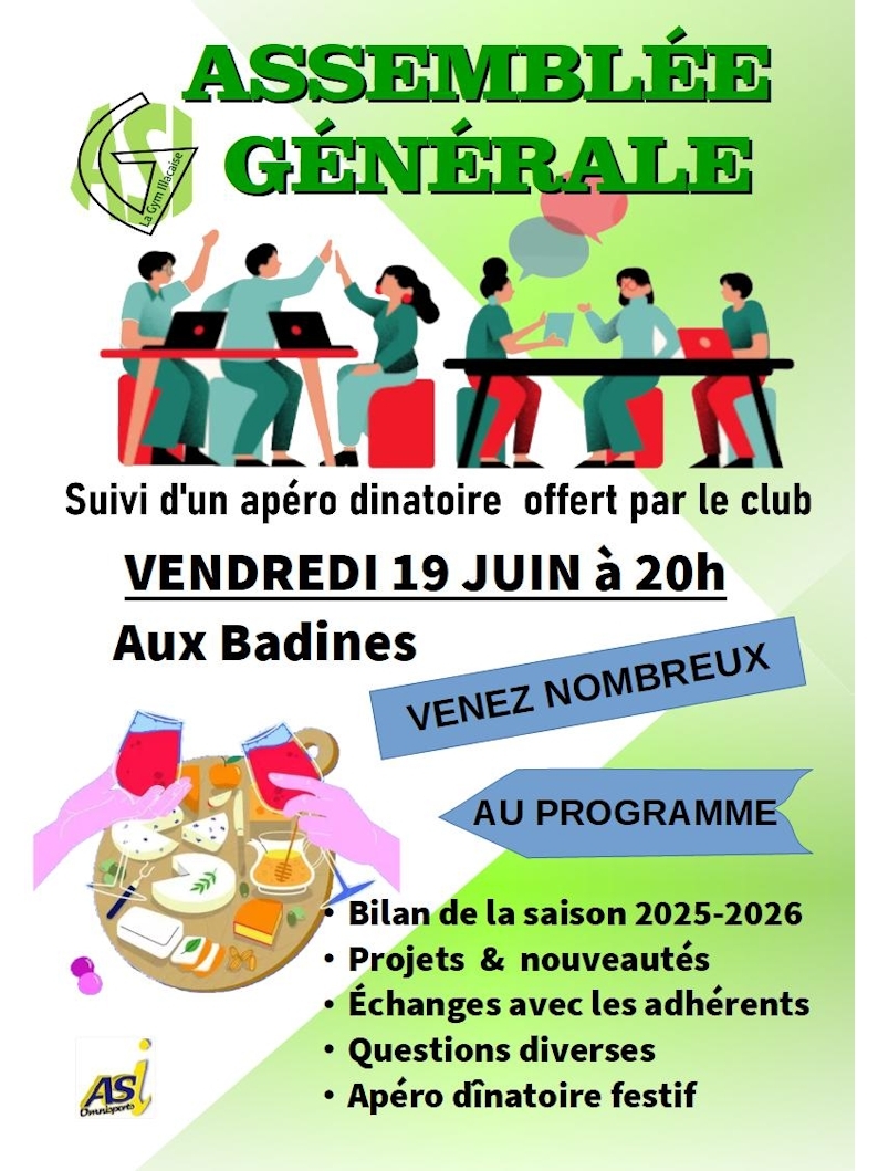 AG asi GYM ILLACAISE  -  Fin de saison le 27/06/2026