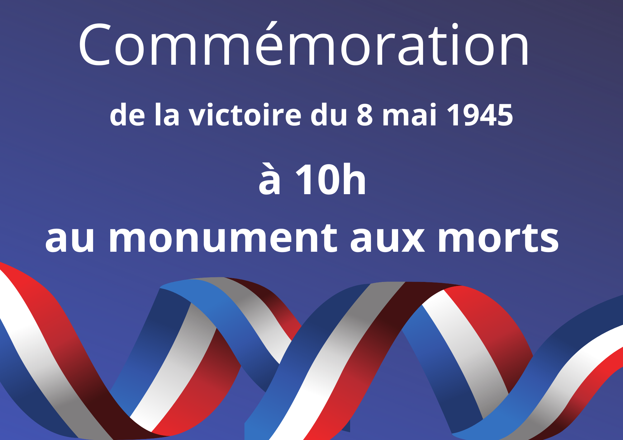 Commémoration de la victoire du 08 mai 1945