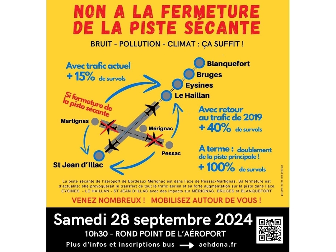 Mobilisation - Aéroport - Fermeture piste sécante 