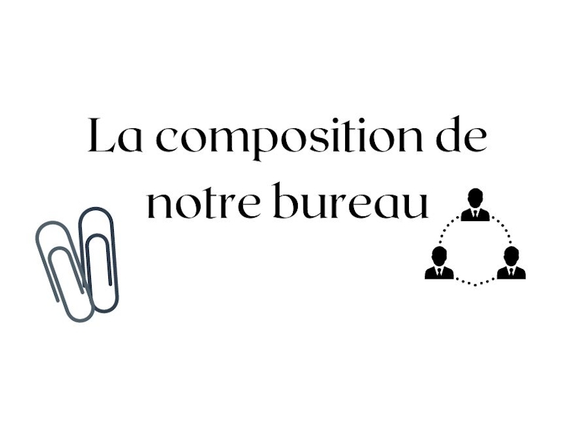 La composition du bureau de l'association 