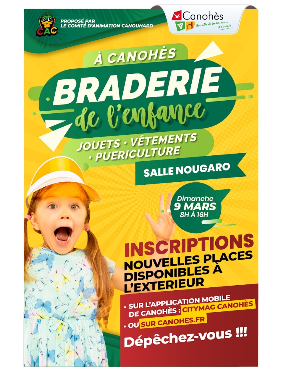🍂 BRADERIE DE L'ENFANCE : NOUVELLES PLACES À L'EXTERIEUR 🍂