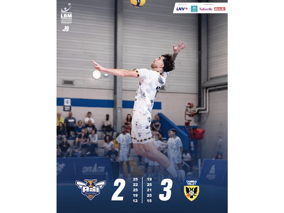 Cambrai vs ASI : Défaite 3/2