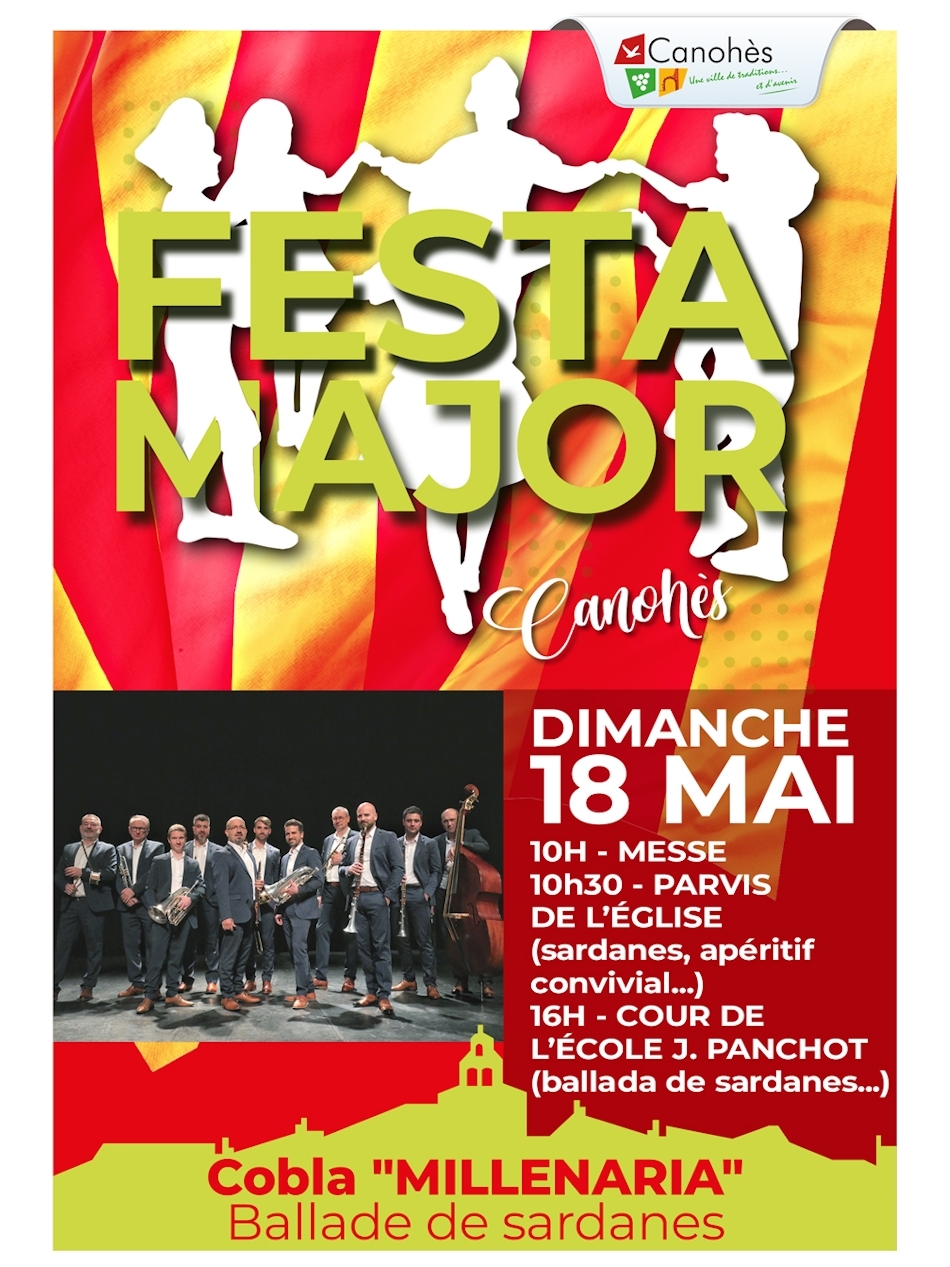 🎉🎊 FESTA MAJOR À CANOHÈS – DIMANCHE 18 MAI ! 🎊🎉