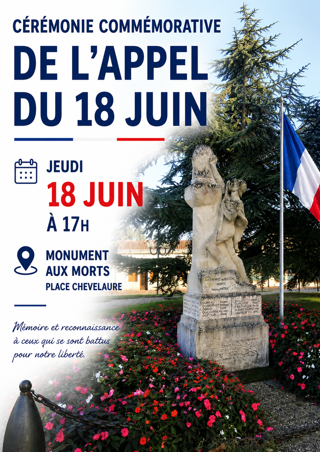 Cérémonie commémorative - Appel du 18 juin 1940