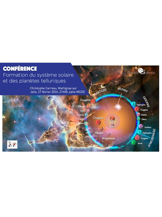 CONFERENCE  27Février, FORMATION SYSTEME SOLAIRE et PLANETES ROCHEUSES