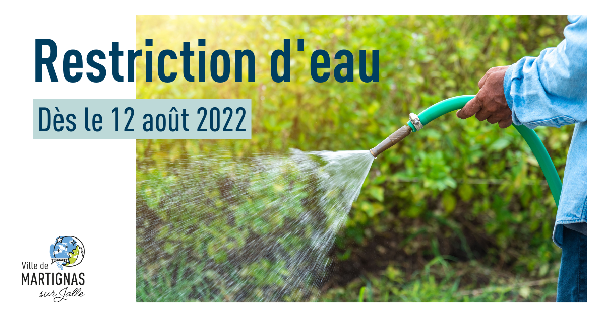 Restriction d'eau