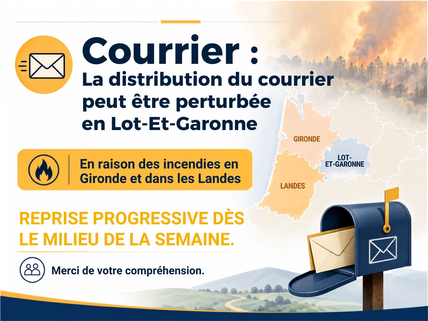 Courrier : des retards possibles en Lot-et-Garonne