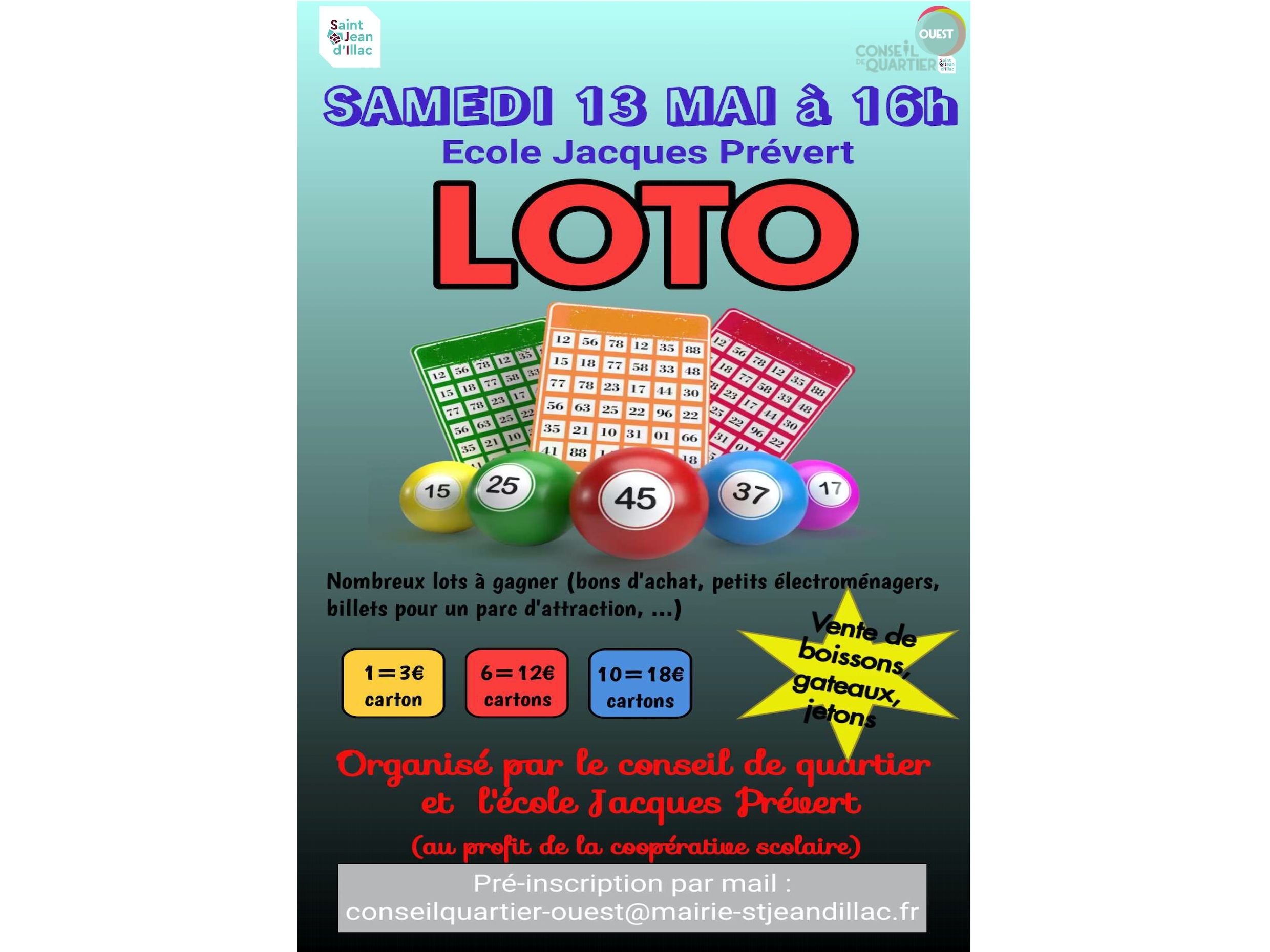 Conseil de quartier OUEST - Loto