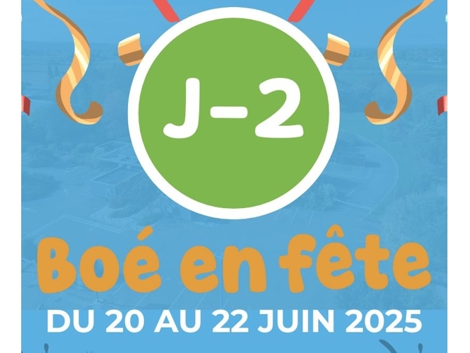 J-2 avant Boé en Fête 2025