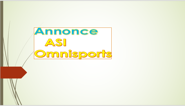 ANNONCE  ASI Omnisports